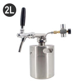 Complete 2L/64OZ Mini Keg Tapping System EU Control Faucet Camping Picnic Party Portable Taproom Mini Keg Dispenser Kegerator