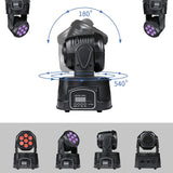 LED 100W Projector Light 6IN1 RGBWA+UV Professional For Disco DJ Music Party Club Dance Effect Stage Spotlight Night Light Proje
