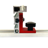 600mm/800mm Aluminium Profile Fence 74mm Height with T-tracks and Sliding Brackets Miter Gauge Fence Connector for Woodworking