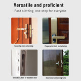 Door Lock Mortiser Kit Professional Locksmith Woodworking Hole Saw Opener Installation Mortising Jig Tool Maintenance Set