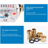 Water Meter Mechanical Rotary Wing 0-40℃ Cold Water Meter TYPE-E Qn 2.5m3/h 6XDD