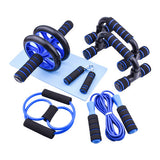Resistance Bands Push Up Stand Bar Abdominal Wheel AB Roller Jump Rope Grip Strength Exercise Home Gym Fitness Muscle Trainer