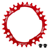 Mtb Bike Crankset 104 BCD Round Narrow Wide Chainring 32T/34T/36T/38T Bicycle Crown Crankset Single Tooth Plate Parts