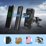 Dual Coil Wireless Car Charger, Auto-Clamping Car Mount for Samsung Galaxy Z Flip3 5G,Fast Charging Air Vent Dashboard Windshiel