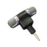 Mini 3.5mm Jack Microphone Supports 2 Channel Recording. For Recording Mobile Phone Studio Interview Microphone For Smartphone