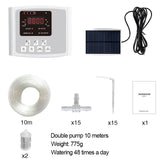 New Garden Drip Irrigation Device 1/2 Pump Controller Timer System Solar Energy Intelligent Automatic Watering Device for Plants