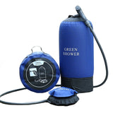 2021 10/11L  Portable Outdoor Camping Shower Bag With Foot Pump And Shower Nozzle For Beach Swim Travel Hiking