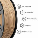 3D Printer Filament Low Shrinkage Strong Toughness 1.75mm PLA Wood Printing Filament Bundle for All Models Of FDM 3D Printers
