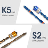Non-slip batch head screwdriver steel electric batch Tsui double-headed cross electric strong magnetic electric drill batch head