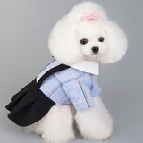Dog Summer Spring Suit Fancy Costume Cotton Shirt & Dress Doberman Cosplay Pet Couple Bichon Pomeranian Clothes for Small Dogs