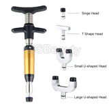 Chiropractic Adjustment  Tool,  Spine Activator 6 Levels 4 Heads Chiropractic Adjusting Gun chiropractic activator gun
