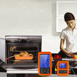 Four Probes Digital Outdoor Meat Thermometer Cooking BBQ Oven Thermometer with LCD Screen for Beef Lamb Chicken