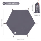 Waterproof Camping Tarp Thicken Picnic Mat Beach Pad Tent Mat Tent Footprint Sun Canopy Ground Sheet for Hiking Backpacking