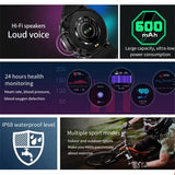 Smart Watch T30 Bluetooth Call Men IPS Screen Sport Wristband Health Monitoring Fitness Tracker 600mAh Big Battery Smartwatch