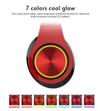 B39 Wireless HiFi Headphone LED Light Music Headset Bluetooth 5.0 With Microphone Foldable Sport Earphone For Iphone XiaoMi