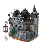 MOC Lava Bastions Castle Knights Building Blocks Bricks DIY Creative  Siege Games Gifts For Toys Children 1753pcs