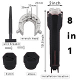 8 In 1 Flume Wrench Anti-slip Kitchen Sink Repair Tools Bathroom Faucet Assembly Key Plumbing Installation Wrench
