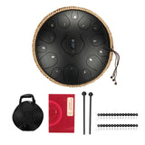 steel Tongue Drum 12.5 inch 15 Tone Handpan Drums Tongue Drum Kit Percussion Musical Instruments Professional Drum Set Beginner