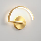 Semicircle Wall Lamp Led Nordic Modern Copper Lighting Fixture for Living Room Mirror Lights Wall Sconce Bedroom Bathroom Decor