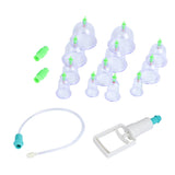 12pcs Chinese Cupping Therapy Set Traditional Biomagnetic Vacuum Cupping Therapy Cup Healthy Body Suction Therapy Massag