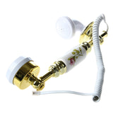 Antique Designer Phone Nostalgia Telescope Vintage Telephone Made of Ceramic  Landline Phone