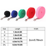 Pet Dog leash nylon leash for small big dog bulldog pitbull chihuahua training leashes dog accessories 1.5M 1.8M 3M 4.5M 6M