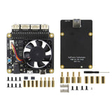 X873 V1.2 NVME M.2 SSD Expansion Board+X735 V2.5 Power Management&PWM Cooling Fan Board for Raspberry Pi 4B