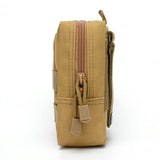 Multifunctional 1000D Outdoor Military Tactical Waist Bag EDC Molle Tool Zipper Waist Pack Accessory Durable Belt Pouch