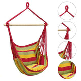 Outdoor Hammock Swing Thicken Chair Hanging Swing Chair Portable Relaxation Canvas Swing Travel Camping Lazy Chair No Pillow