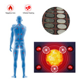 Heating Foot Massage Pad Infrared Therapy Tourmaline Natural Jade Stone Seat for Back Shoulder Full Body Pain Relief Massager