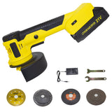 0-12000rpm Angle Grinder Electric Grinding Tool Polisher Cutter for Cutting Polishing Ceramic Tile Wood Stone Steel