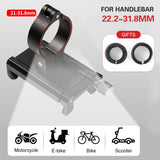 Universal Aluminum Alloy Bike Bicycle Phone Holder Racks Motorcycle Handlebar Mount Non-Slip Moblie Cell Phone Clip for Bike