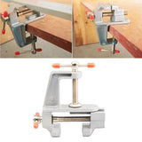 3.5" Mini Bench Vise Aluminum Jewelry Hobby Clamps Drill Press Table Vice DIY Craft Hand Fixed Repair Tools
