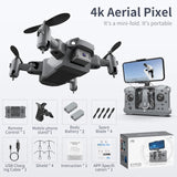 KY905 Mini Drone With 4K Camera HD Foldable Drones Quadcopter One-Key Return FPV Follow Me RC Helicopter Quadrocopter Kid's Toys