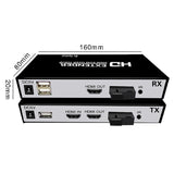 HDMI Fiber Optic Converter Support USB Control 20Km Fiber Optical Extender with Loop Out Over SC Fiber Cable