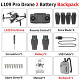 L109 PRO GPS Drone 5G WIFI 800M FPV With 4K HD Camera 2-A& xis  Anti-shake Selfstabilizing Gimbal Brushless RC Drones Quadcopter
