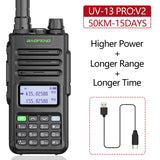 BaoFeng UV-13 PRO Powerful 999 Channel Walkie Talkie CB Radio Long Range Upgrade of UV-5R Portable Radio Hunt City USB Charger
