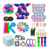 Popits Fidget Toys Push Bubble Fidget Sensory Toy Autism Special Needs Stress Reliever simple dimple игрушки для детей