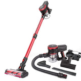 MOOSOO K17 23Kpa Cordless Stick Vacuum Cleaner Strong Suction 200W Brushless Moter with Telescopic Tube for Pet Hair Carpet Cars