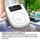 Hands Free DAB Digital Radio ABS With Bluetooth-Complitable Portable OLED Display with Earphone Charging Cable
