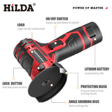 12V Brushless Angle Grinder Lithium Battery 300W 12000Rpm Cordless Mini Polishing Machine Diamond Cutting Grinder Polisher