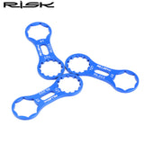 RISK Mountain Rode Bike Removal Wrench Bicycle Front Fork Spanner Aluminum Alloy Repair Tools Parts for Suntour XCM/XCR/XCT/RST