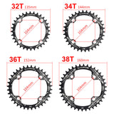 Bicycle Positive and Negative Tooth Disc 104BCD Tooth Disc 32T 34T 36T 38T Mountain Bike Single Speed Disc Bike Parts