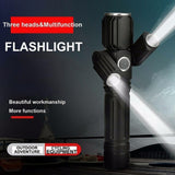 USB Charging Bicycle Light 4 Lighting Mode Super Bright LED Three Lamp Flashlight High Quality Waterproof Bike Accessories
