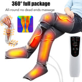 Air Pressure Leg Massager Hot Compress Pressotherapy Cellulite Massage Promote Blood Circulation Leg Shaper Beauty Slimming Tool