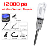 New Cordless USB Chargable Handheld Vacuum Cleaner for Home Car 12000Pa Big Suction Vacuum Cleaner Collector Aspirator