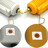 Professional Hot Melt Glue Gun Industrial Adjustable Temperature 5 Copper Nozzles for DIY Crafts and Quick Repairs