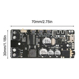 DIY Bluetooth Receiver Module Stereo 2x5W Bluetooth 5.0 Power Amplifier Board with 3.5mm Headphone Plug