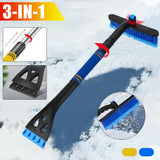 Car Snow Scrapper Auto Windshield Window Snow Cleaning Scraping Tool Winter Ice Scraper Shovel Snow Removal Brush 2 In 1