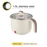 220V Multifunctional Electric Cooker Heating Pan Electric Cooking Pot Machine Hotpot Noodles Rice Eggs Soup double Steamer